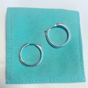 Tiffany & Co. Vintage Cushion Square Hoop Earrings.